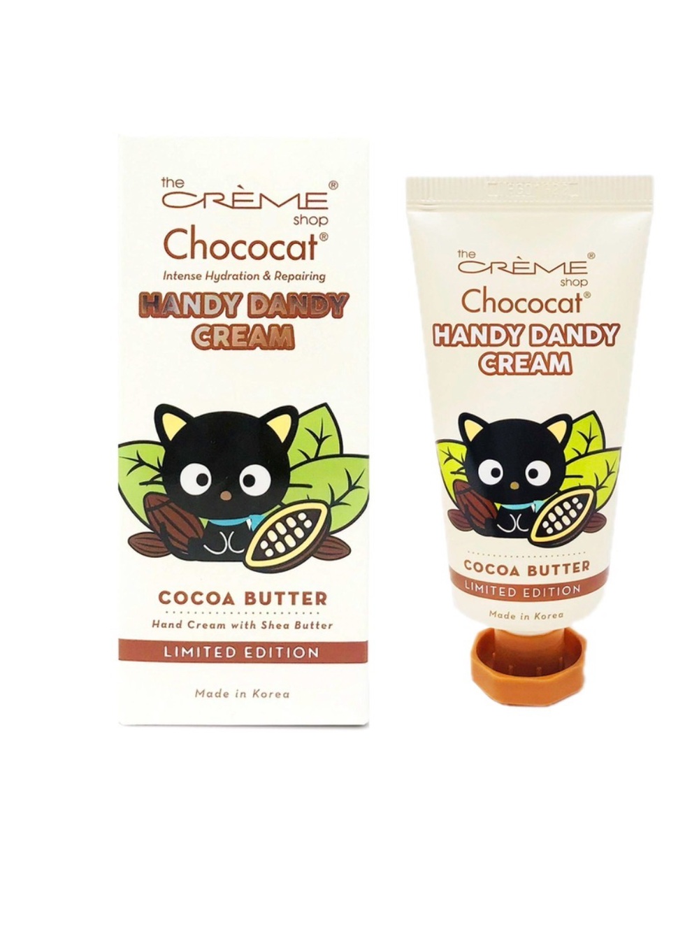 NIB THE CRÈME SHOP Limited Edition Chococat Handy Dandy Cream - Cocoa Butter